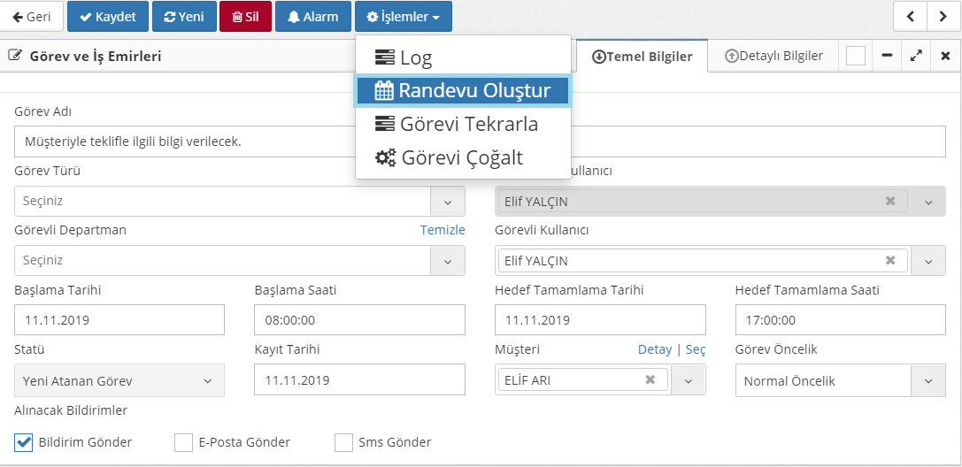 görev ve iş yönetimi 6